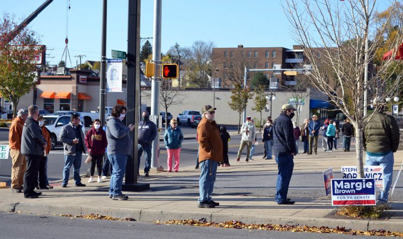 County sees large voter turnout Tuesday morning